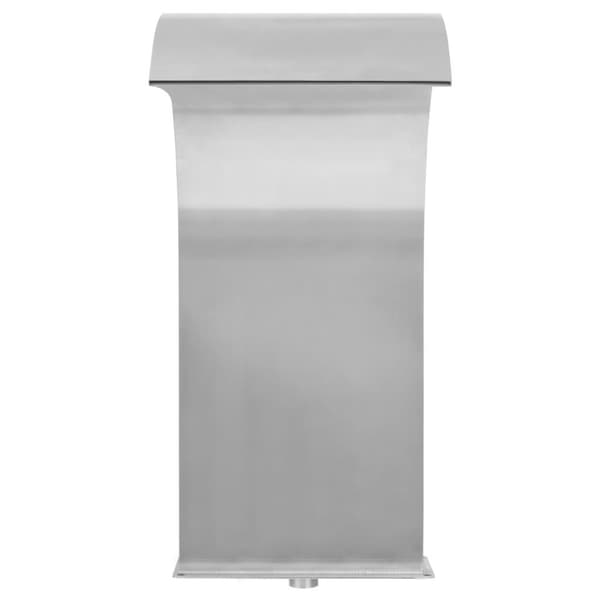 vidaXL Poolfontän rostfritt stål 45x30x65 cm silver