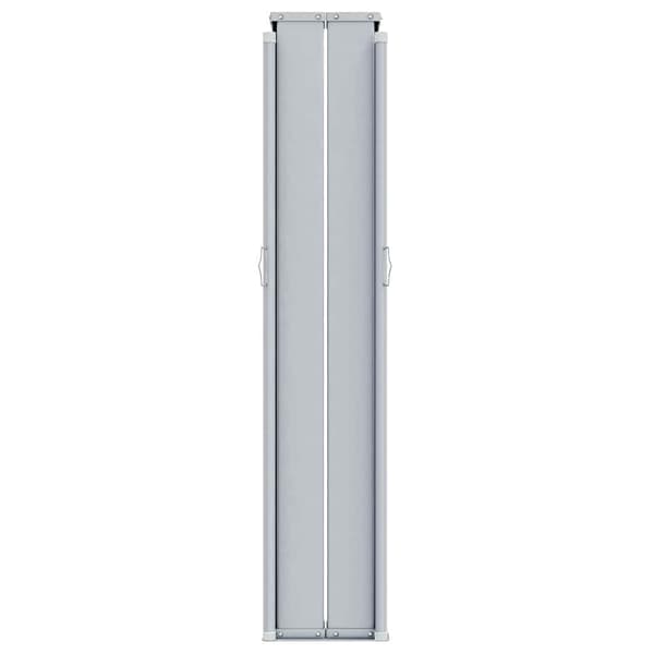 vidaXL Infällbar sidomarkis gräddvit 117x1200 cm