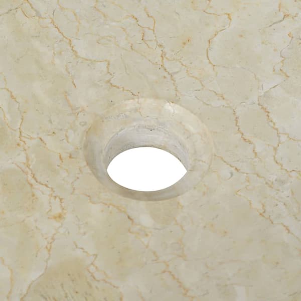 vidaXL Vask 50x35x12 cm marmor krem
