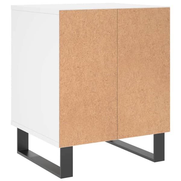vidaXL Sängbord vit 40x35x50 cm konstruerat trä