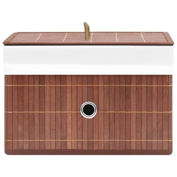 vidaXL Förvaringslådor bambu 4 st brun