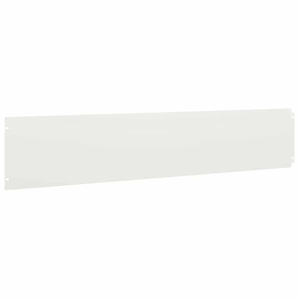 vidaXL Gjerdekant 30 stk. 20 x 103 cm Stål Hvit