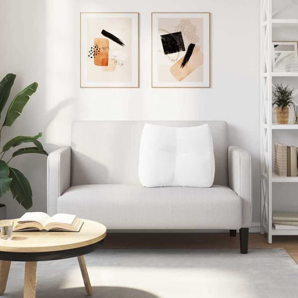 vidaXL Ryggkudde Vit 60 x 24 x 50 cm tyg
