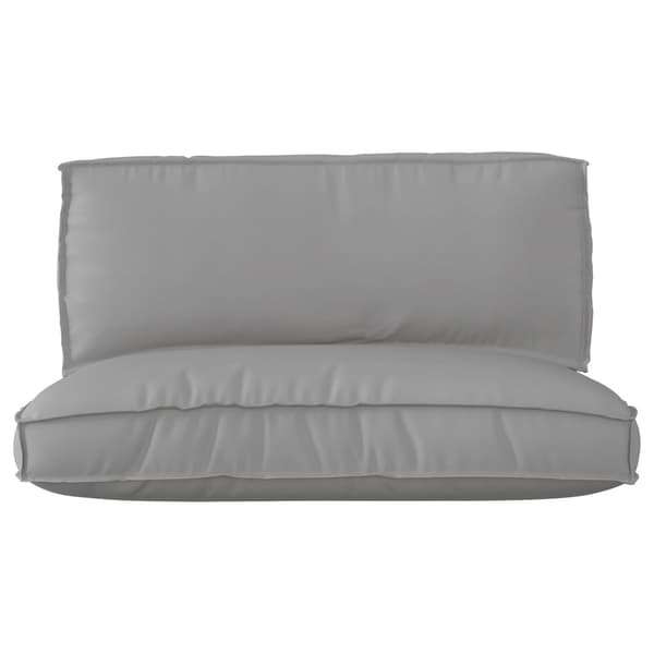 vidaXL Pallkuddset 2 pcs Grå Oxford Tyg
