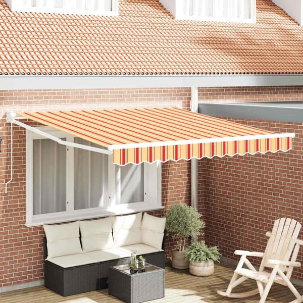 vidaXL Markis Gul och Orange 350 x 250 x 165 cm Polyester