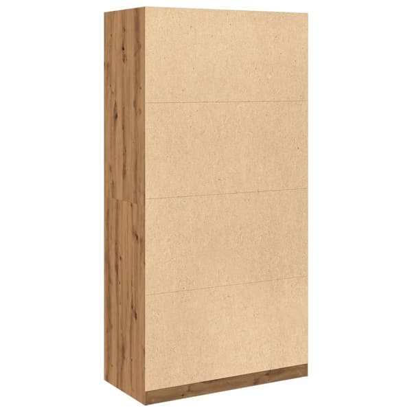 vidaXL Garderob ek 100x50x200 cm konstruerat trä