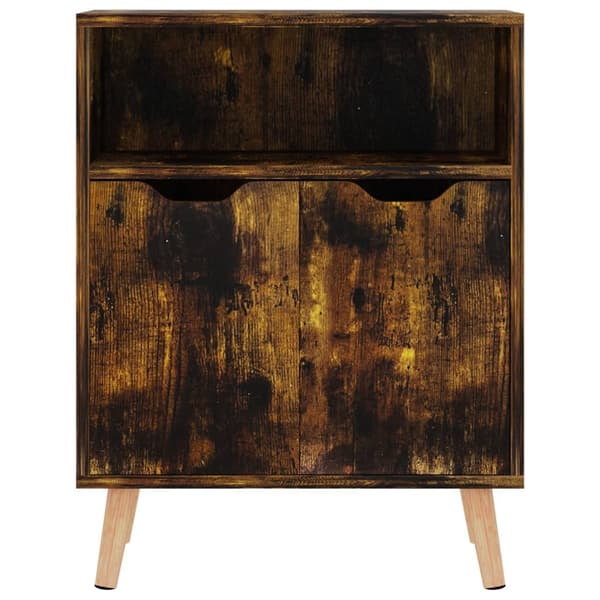 vidaXL Skjenk røkt eik 60x30x72 cm konstruert tre