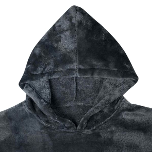 vidaXL Teppe-hettegenser Marineblå m Flanell