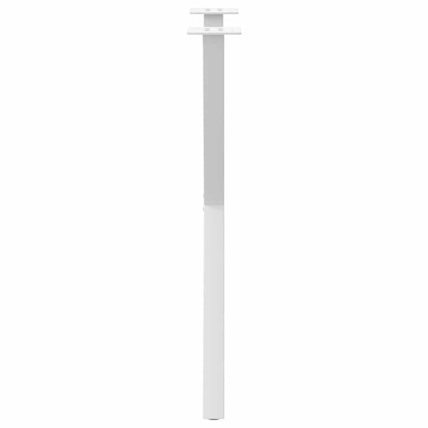 vidaXL Matbordsben X-formad 2 st vit 50x(72-73) cm stål