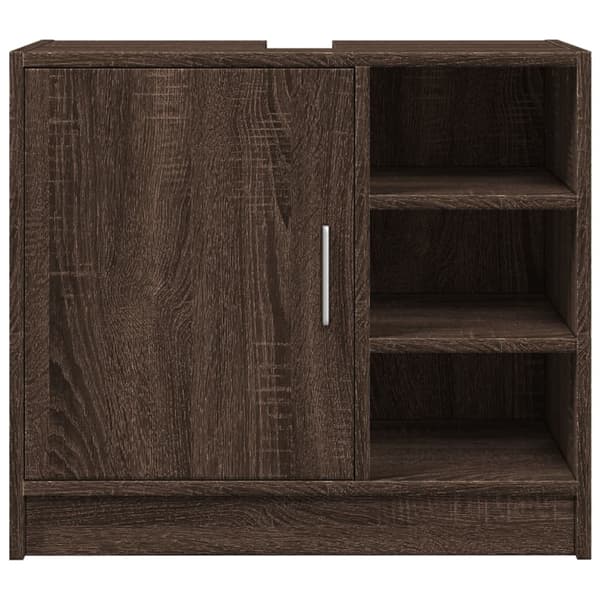 vidaXL Servantskap brun eik 63x29x55 cm konstruert tre