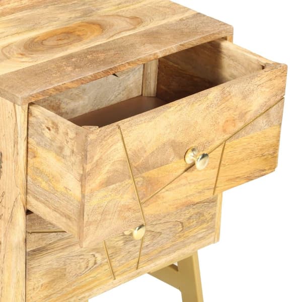 vidaXL Nattbord 40x30x50 cm heltre mango