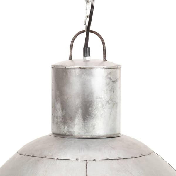 vidaXL Hänglampa 25 W silver rund 48 cm E27