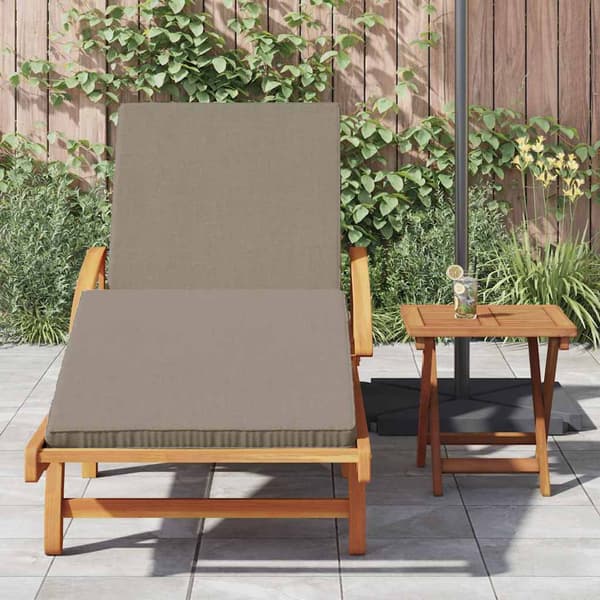 vidaXL Solstol 2 pcs Gråbrun 200 x 67 x 84 cm Solid akasietre
