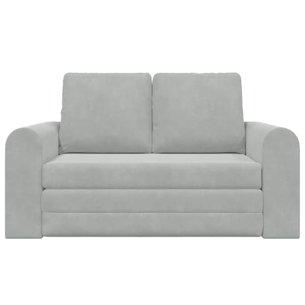 vidaXL Soffsäng Ljusgrå 148 x 71 x 83 cm Sammet
