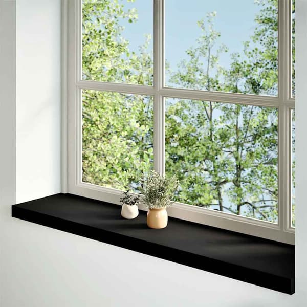 vidaXL Vinduskarmer 2 stk mørkebrun 110x30x2 cm heltre eik