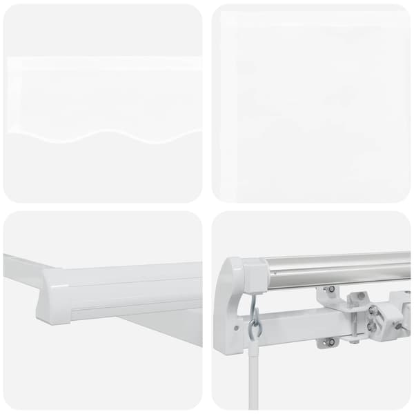 vidaXL Markis Vit 300 x 250 x 165 cm Polyester