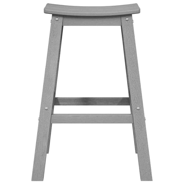 vidaXL Hage bar sett 4 pcs Lysegrå HDPE