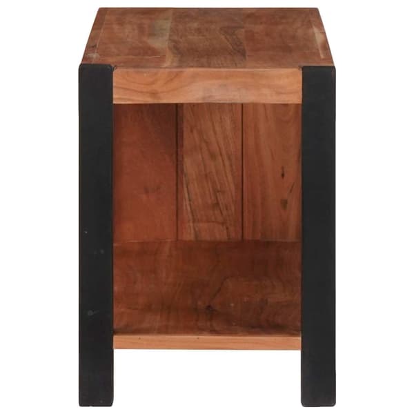 vidaXL Bokhylle Brun 80 x 30 x 40 cm Solid akasietre
