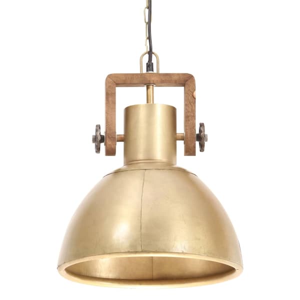 vidaXL Industriell hengelampe 25 W messing rund 30 cm E27