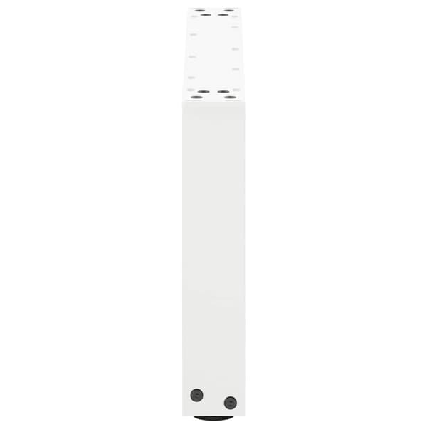 vidaXL Soffbordsben U-formade 2 st vit 60x(30-31) cm stål