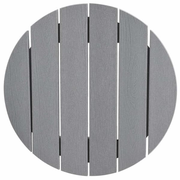 vidaXL Hage bar sett 3 pcs Lysegrå HDPE
