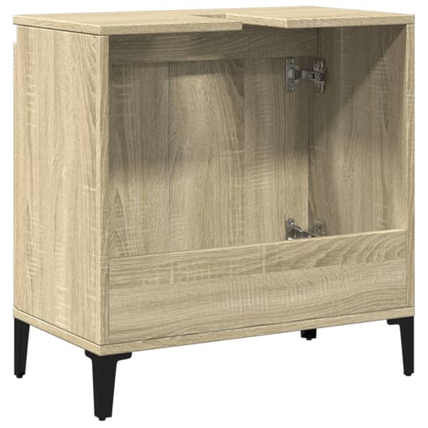 vidaXL Servantskap sonoma eik 58x33x60 cm konstruert tre