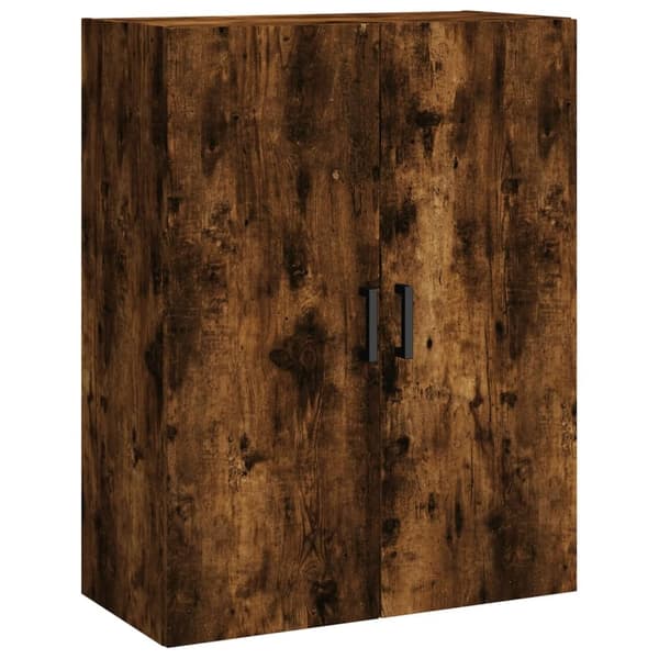 vidaXL Highboard røkt eik 69,5x34x180 cm konstruert tre