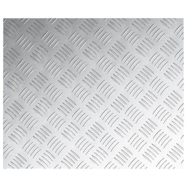 vidaXL Trapsteg Silver Aluminium 60 x 50 x 0.2 cm