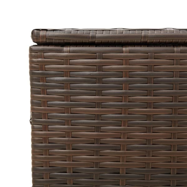 vidaXL Dynbox brun 291L konstrotting