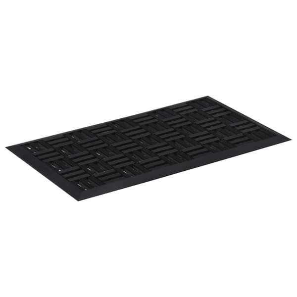 vidaXL Dørmatte rektangulær 45x75 cm gummi