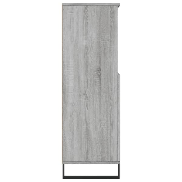 vidaXL Highboard grå sonoma 60x36x110 cm konstruert tre