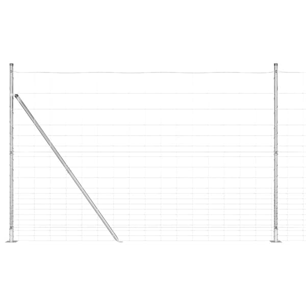 vidaXL Gjerdepåle Galvanisert 25 x 1,6 m Stål