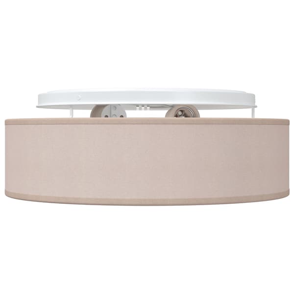 vidaXL Taklampe Gråbrun 38 x 13.5 cm stoff