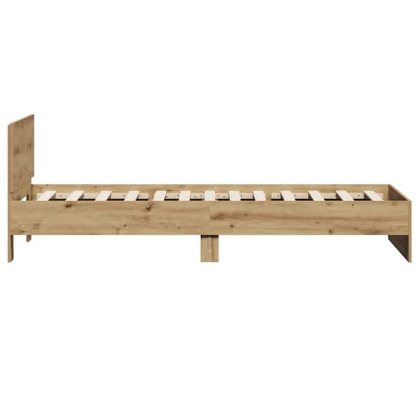 vidaXL Sengestamme artisan eik 90 x 200 cm Konstruert tre