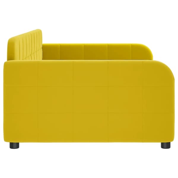 vidaXL Dagbädd gul 90x200 cm sammet