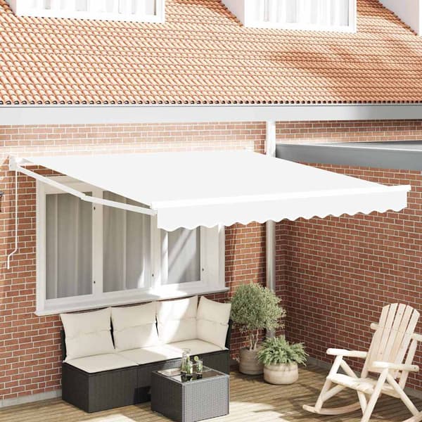 vidaXL Markis Vit 300 x 250 x 165 cm Polyester