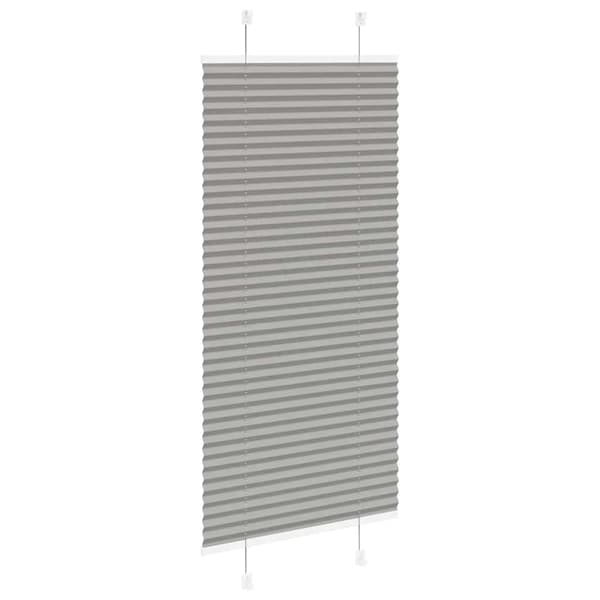 vidaXL Plisserad persienn antracit 65x100cm tyg bredd 64,4cm polyester