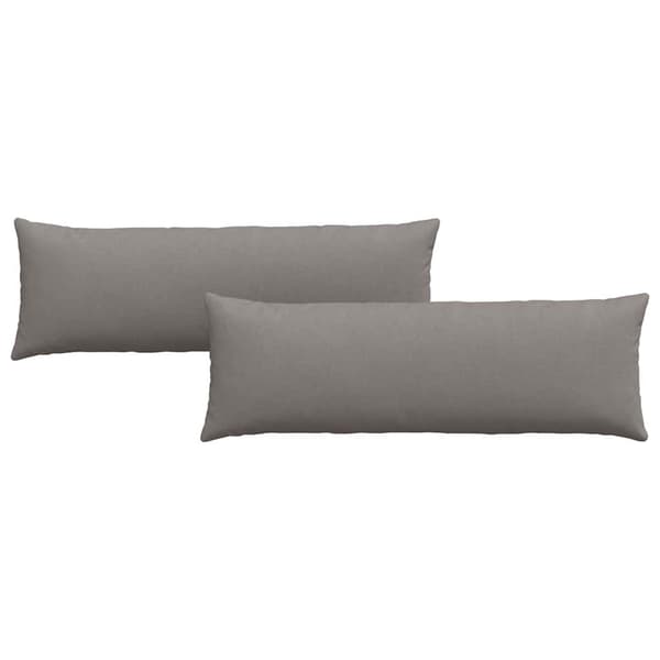 vidaXL Soffkuddar 2 st Gråbrun 120 x 40 cm tyg
