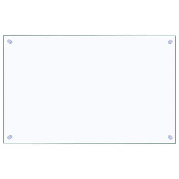 vidaXL Stänkskydd transparent 80x50 cm härdat glas