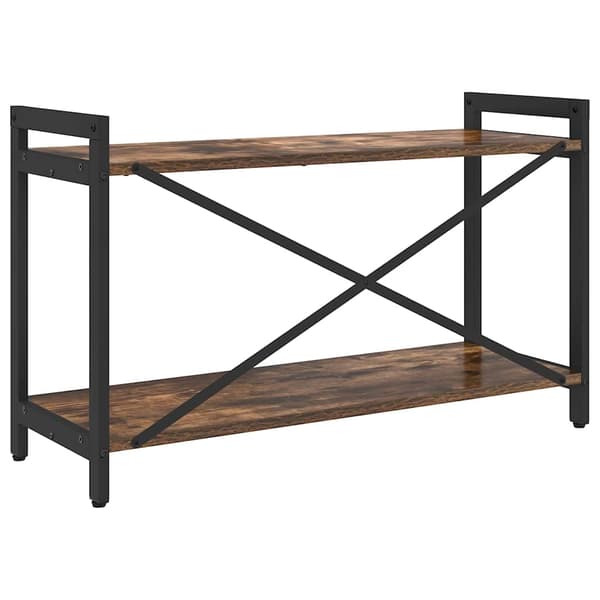 vidaXL Bokhylle Røkt eik 80 x 30 x 50 cm Konstruert tre