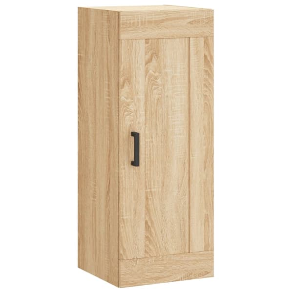 vidaXL Highboard sonoma eik 34,5x34x180 cm konstruert tre