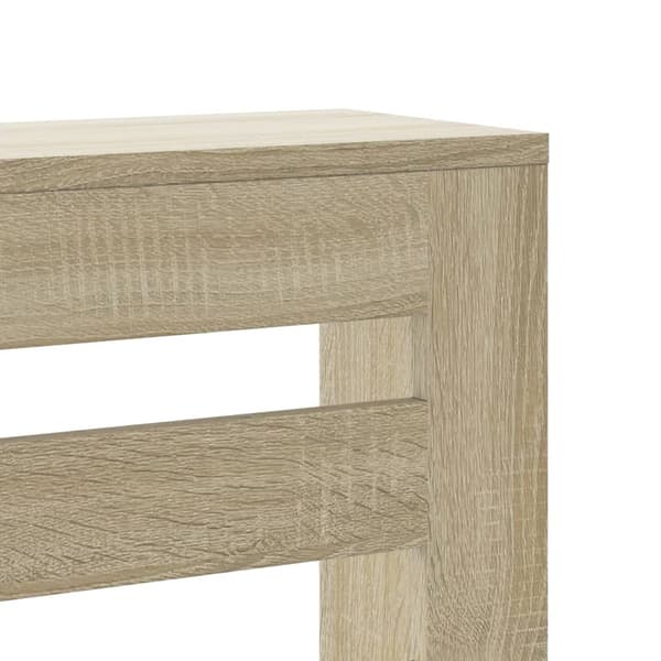 vidaXL Elementskydd sonoma-ek 175x20x82 cm konstruerat trä