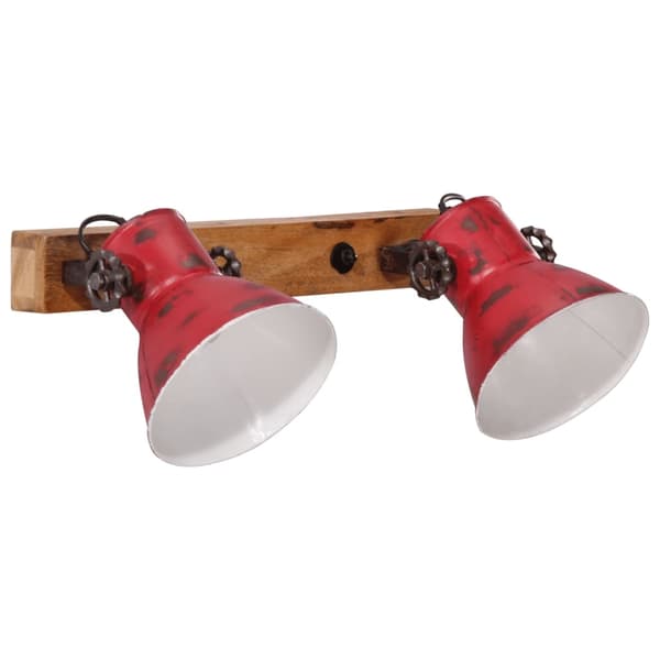 vidaXL Vegglampe 25 W mørkerød 45x25 cm E27