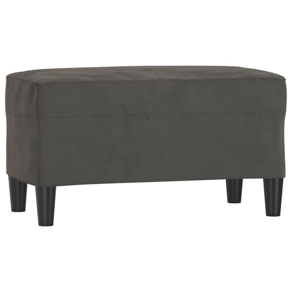 vidaXL Bänk mörkgrå 70x35x41 cm sammet