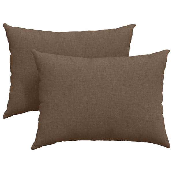 vidaXL Soffkuddar 2 st Brun 70 x 50 cm tyg