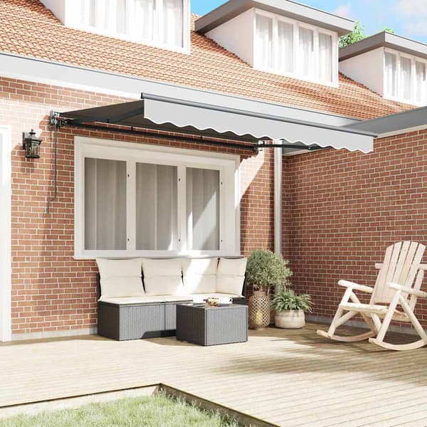 vidaXL Markisram Antracit 2,5 x 2 m Metall
