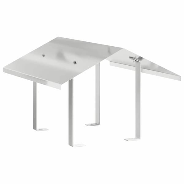 vidaXL Pipehette sølv 50 x 60 x 37 cm Rustfritt Stål