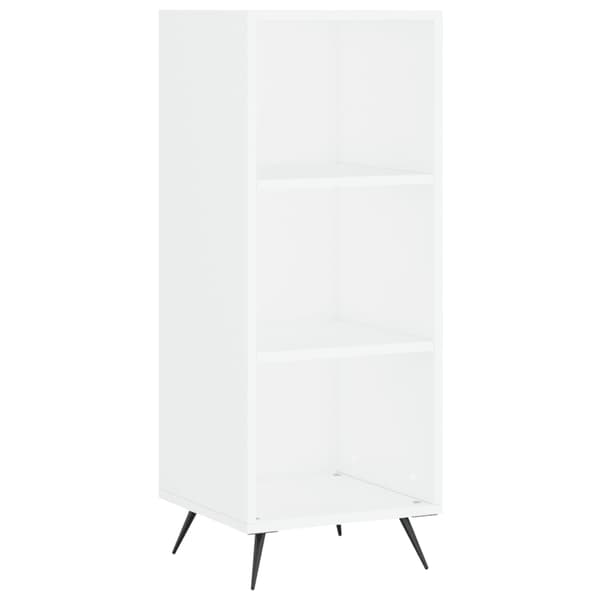 vidaXL Highboard hvit 34,5x34x180 cm konstruert tre