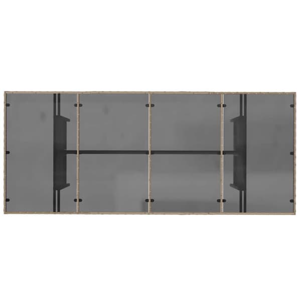 vidaXL Hage Spisegruppe 9 pcs Beige polyrotting