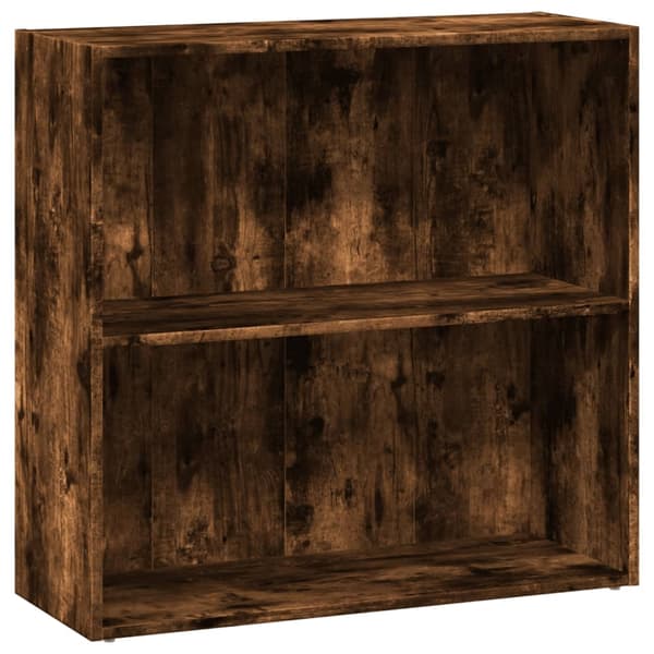 vidaXL Bokhylle røkt eik 80x30x77 cm konstruert tre